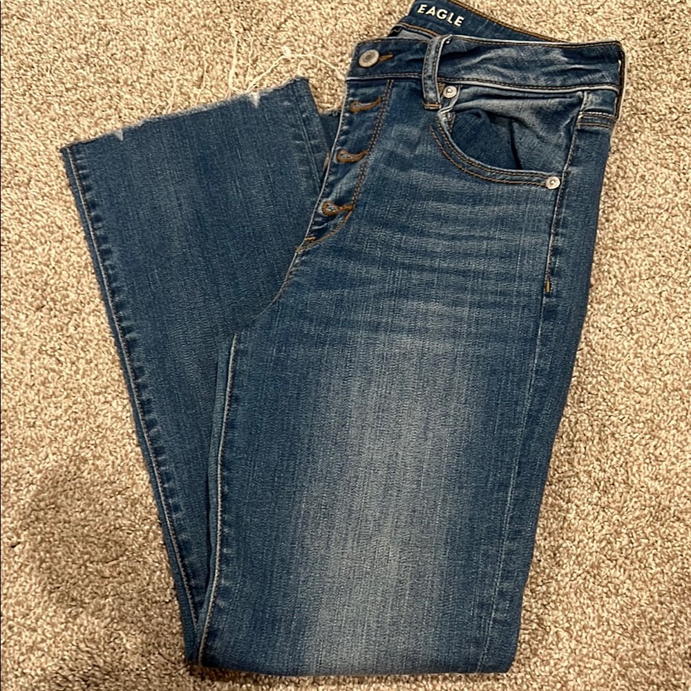 American Eagle Outfitters High Rise Blue Jeans Versatile Denim
